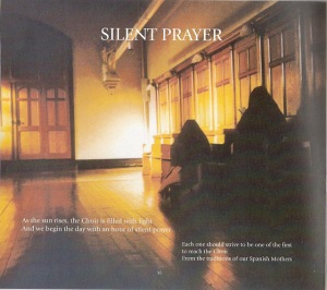 silent prayer in choir